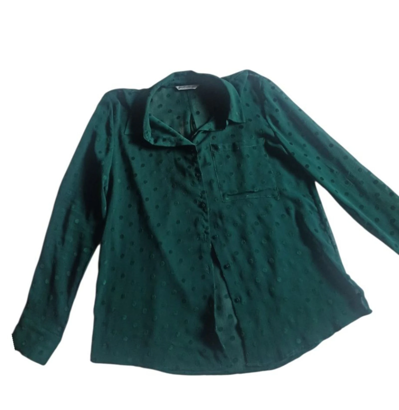 Blusa camisera verde esmeralda – photo 5